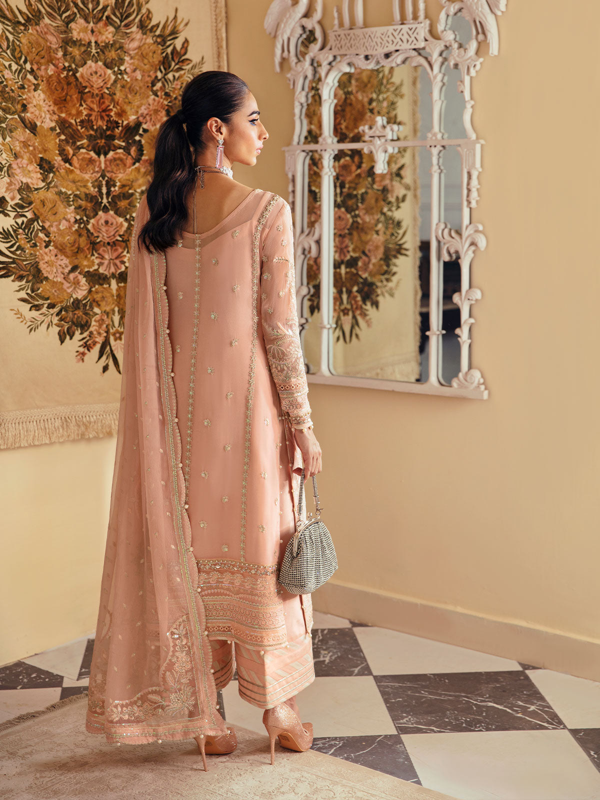 Gulaal Unstitched 3 Piece Emb Chiffon Vol-01 Collection'2023-Rosalie GL-EC-23V1-03