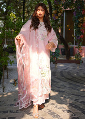 Sardinia Unstitched 3 Piece Lawn Collection-Rosewood - Sajal Ali