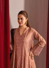 Zaaviay Stitched 3 Piece Luxury Formals Collection'2025-Rosy Mauve