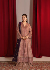 Zaaviay Stitched 3 Piece Luxury Formals Collection'2025-Rosy Mauve