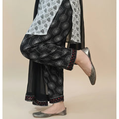 Madiha Gohar Stitched 3 Piece Emb Suit-Rouge Blanc