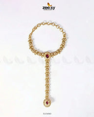 Zeesy-Roxane Flower Kundan Anja Bracelet