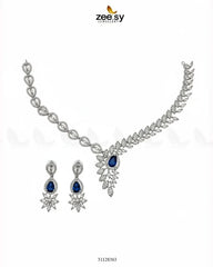 Royal Floral Zirconia Necklace Set