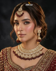 Royal Flower Kundan Bridal Set - Zeesy Jewellery