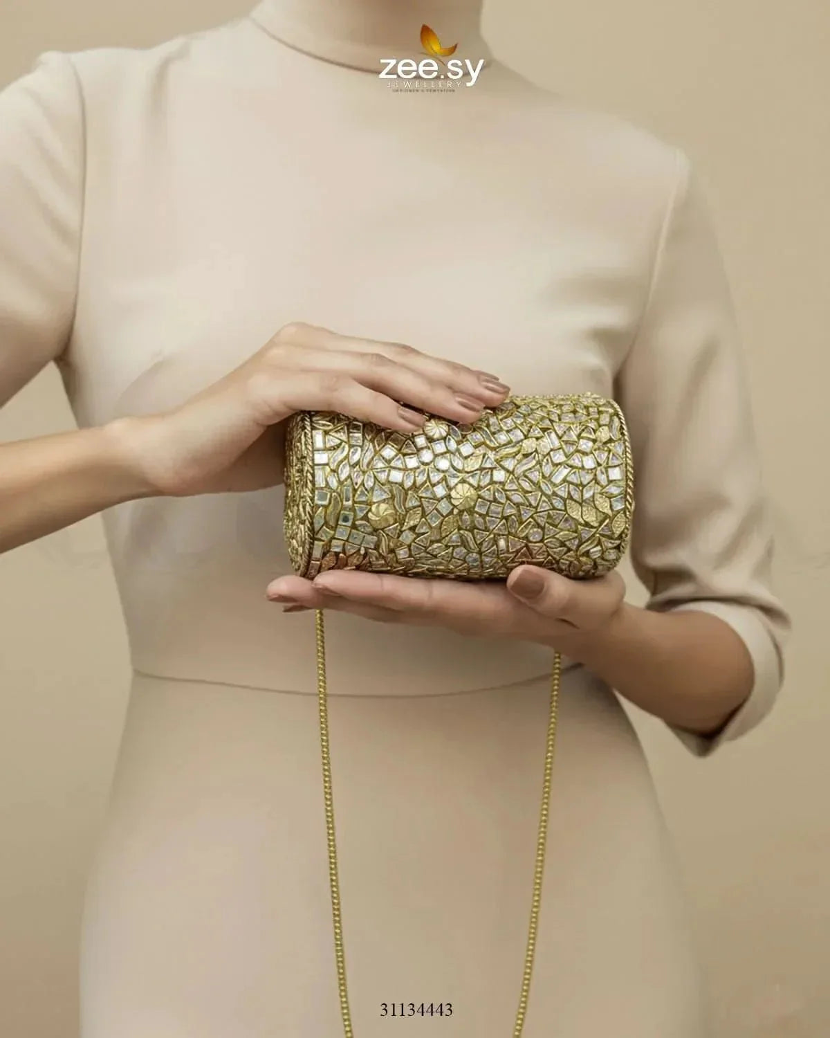 Royal Heritage Floral Clutch Bag