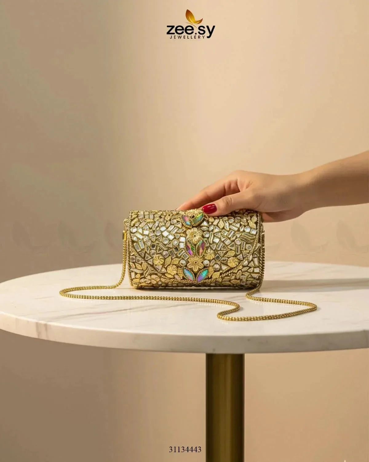 Royal Heritage Floral Clutch Bag