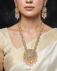 Zeesy-Royal Kundan Malla Necklace Set