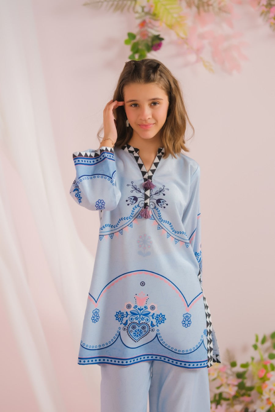 Sprinkles Stitched 2 Piece Summer Co Ord Sets Kids Collection'2025-Royal Radiance - 2pcs