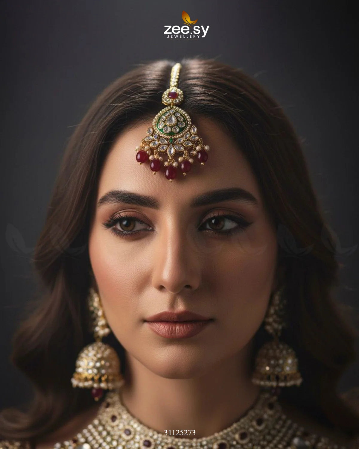 Royal Intricate Crystal Bridal Set - Zeesy Jewellery