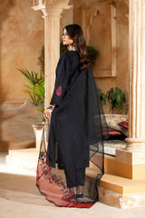 Monochrome By Inara Stitched 3 Piece Winter Suit-RUBBY DR-02