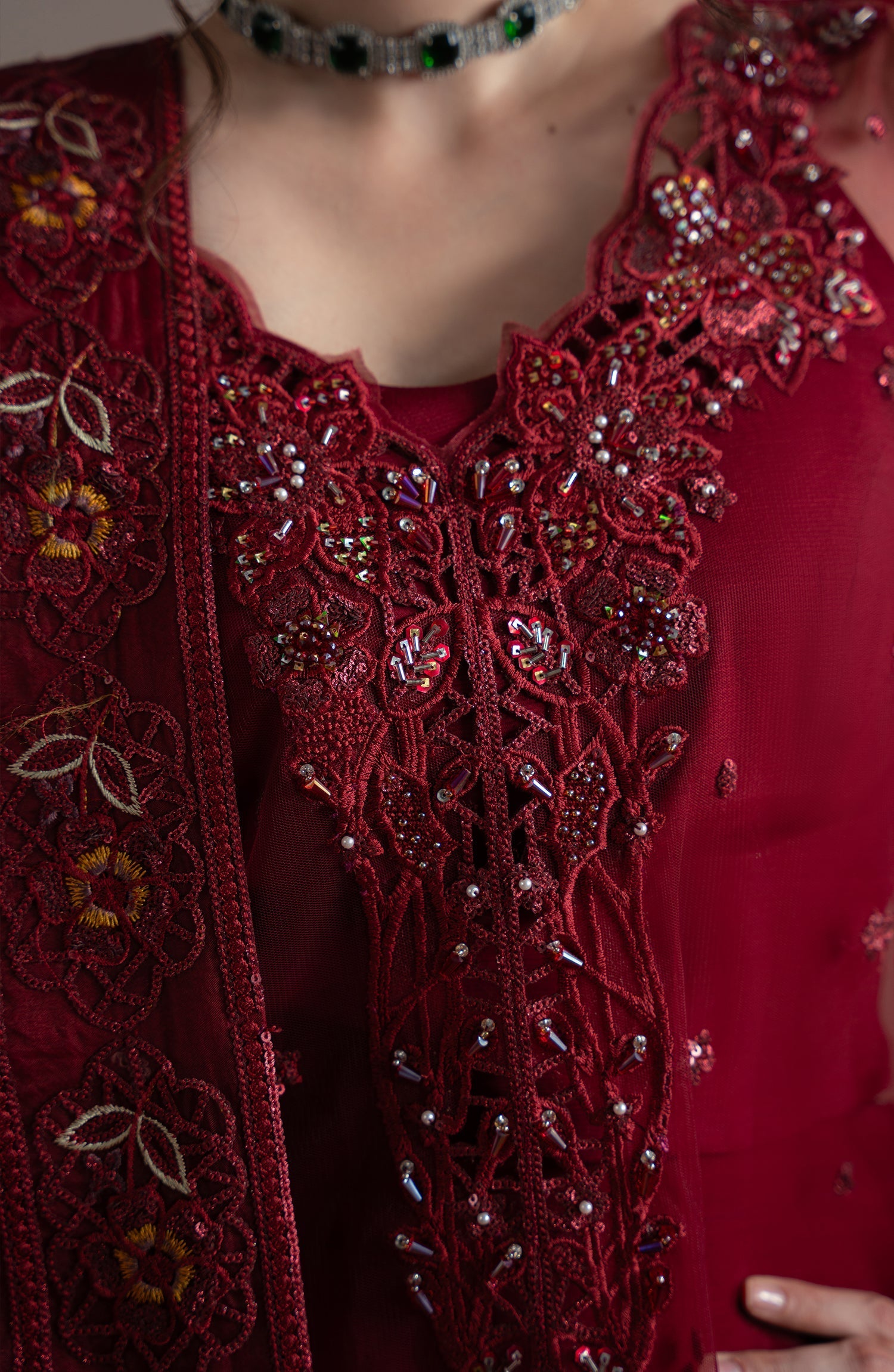Elvin By Fabiha Fatima Unstitched 3 Piece Formals Collection'2025-Rubeia