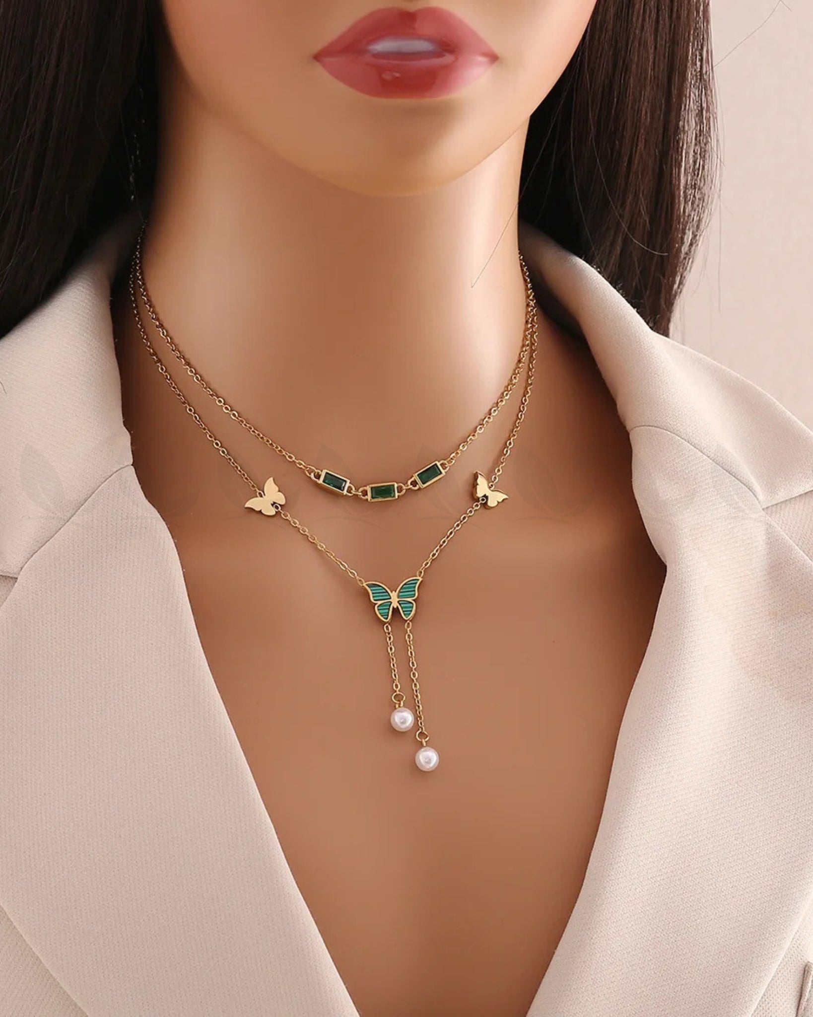 Rune Gold Toned Butterfly Chain - Zeesy Jewellery