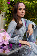 Saffira By Gulaal Unstitched 3 Piece Luxury Lawn Suit-Carla