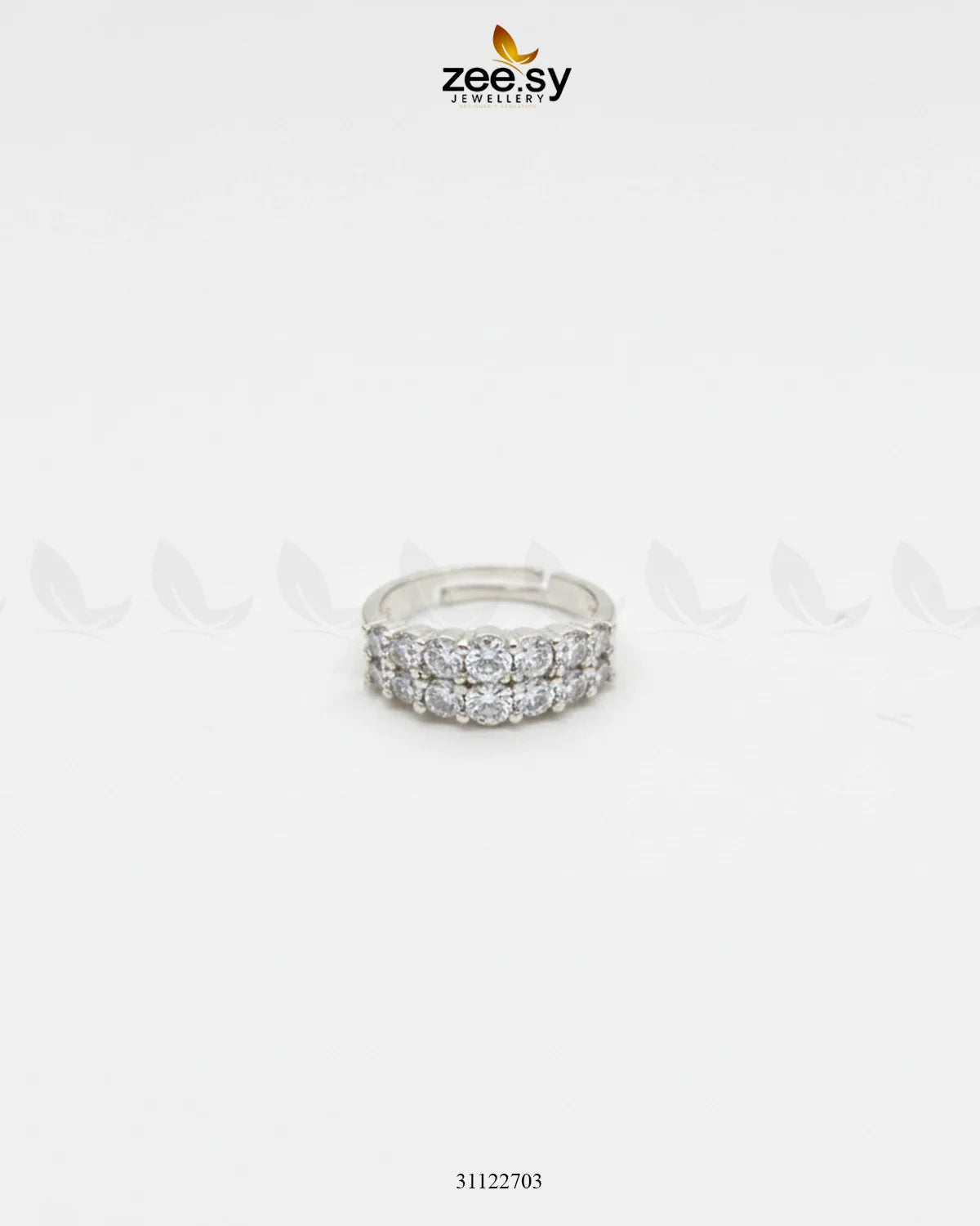 Double Row Brilliant Pavé Ring - Zeesy Jewellery