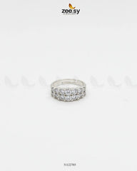 Double Row Brilliant Pavé Ring - Zeesy Jewellery