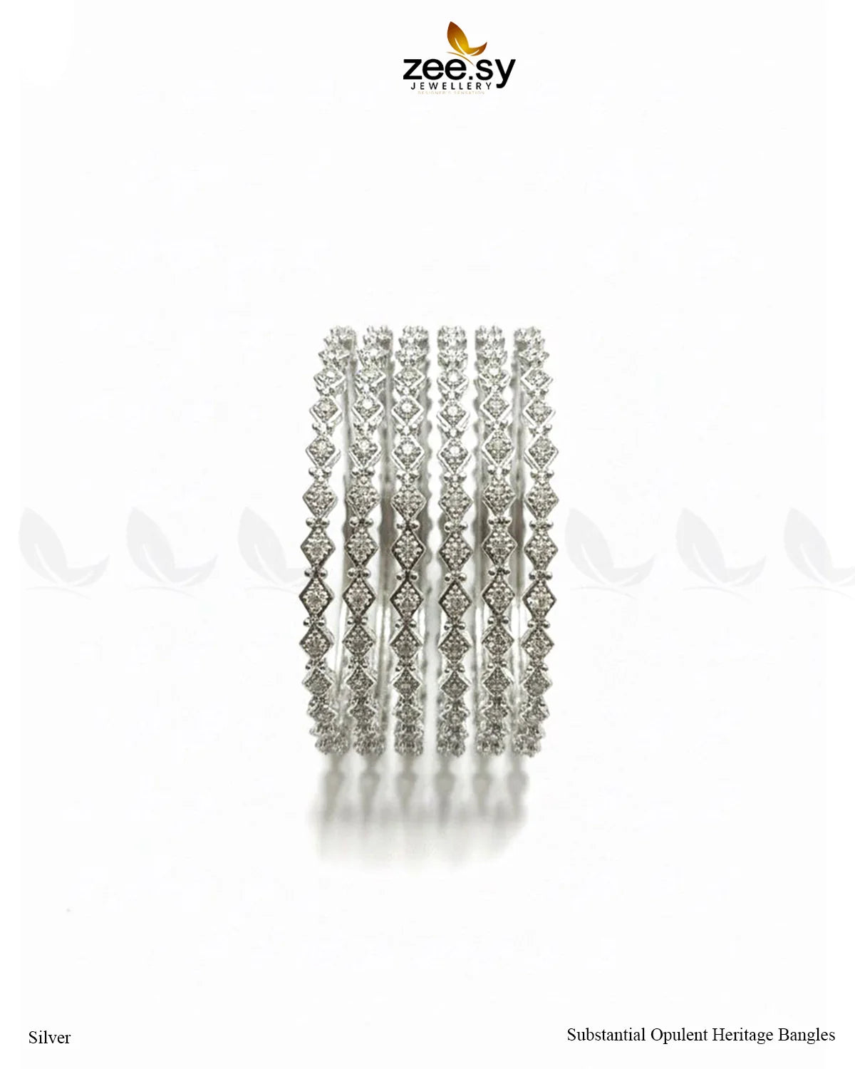 Substantial Opulent Heritage Bangles - Silver - Zeesy Jewellery