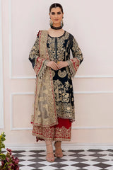 Maia by Serene Premium Unstitched 3 Piece Luxury Formals Suit-S-1075-Onrique