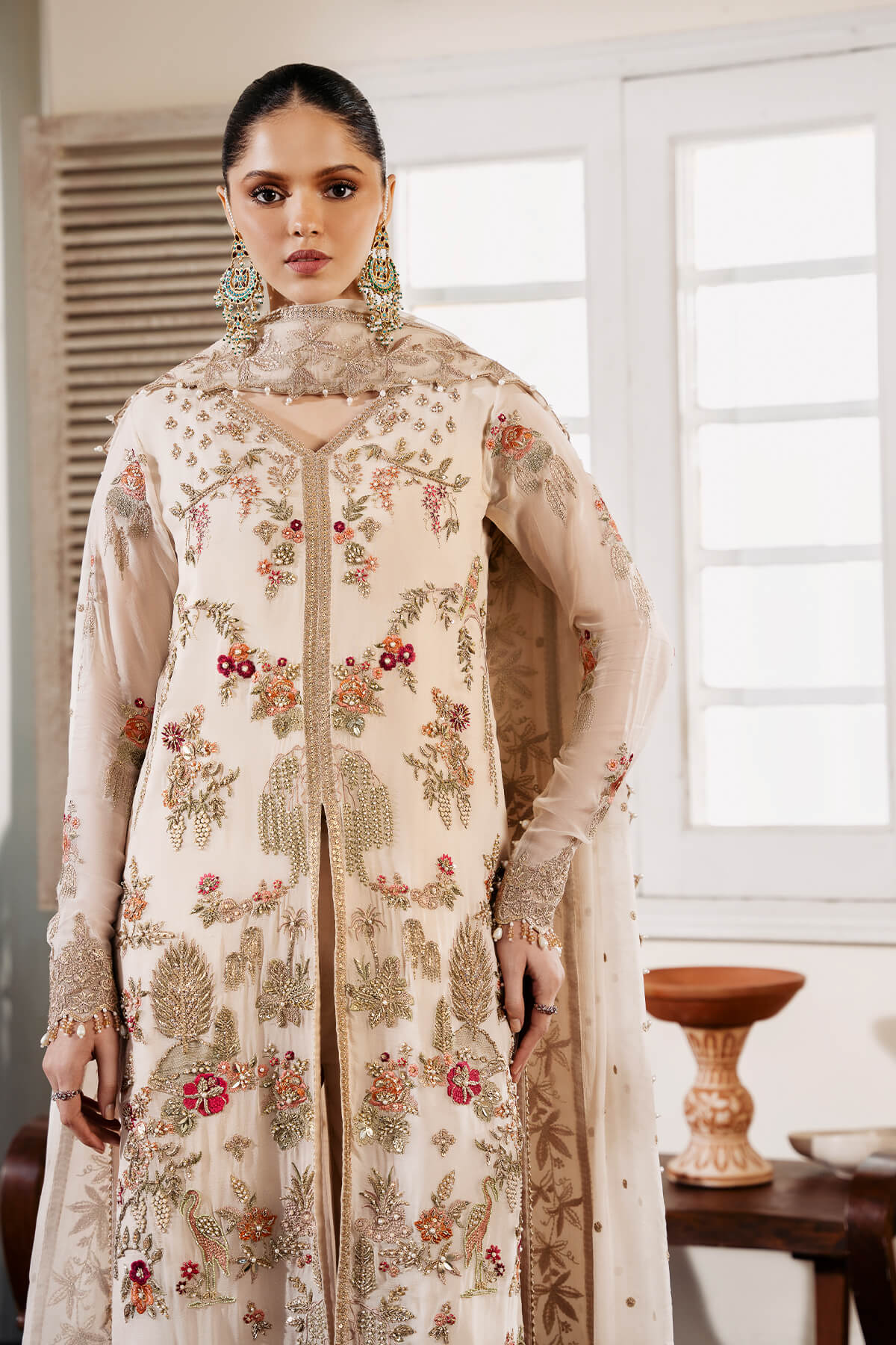 Muse By Serene Unstitched 3 Piece Luxury Festive Chiffon Collection'2025-S-1081 Perle
