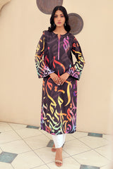 Tng By MD Stitched Shirts Collection-Huroof Multi Shirt (Swiss Lawn)