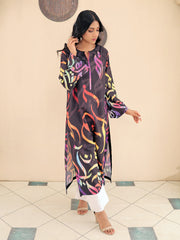 Tng By MD Stitched Shirts Collection-Huroof Multi Shirt (Swiss Lawn)