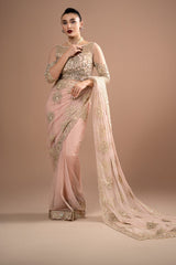 Lumiere By Imrozia Stitched 3 Piece Luxury Saree Collection'2025-S.S 01 Rose Clair