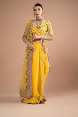 Lumiere By Imrozia Serene Stitched 3 Piece Formals Collection'2025-S.S 02 Lustrous Gold
