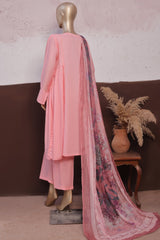 Daily Drop By Hz Stitched 3 Piece Solids Twinset Collection'2025-SDJ-3P-S05