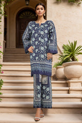Sada Bahar Stitched Co-Ords Digital Printed Cotton Collection'2025-PS-283-Blue