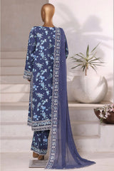 Sada Bahar Stitched 3 Piece Luxury Viscose Winter Collection'2025-VCK-315-Navy Blue