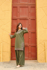 Tiraz Stitched 2 Piece Summer Suit-Parsa