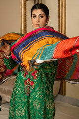 Aayra Stitched Summer Collection'2025-Garden Deep 3Pc