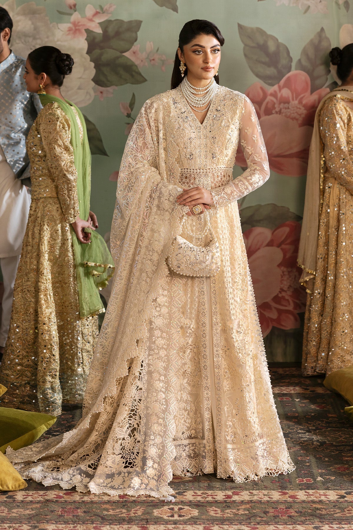 Jashn By Imrozia Serene Unstitched 3 Piece Bridal Collection'2025-SB-35 Parnoor