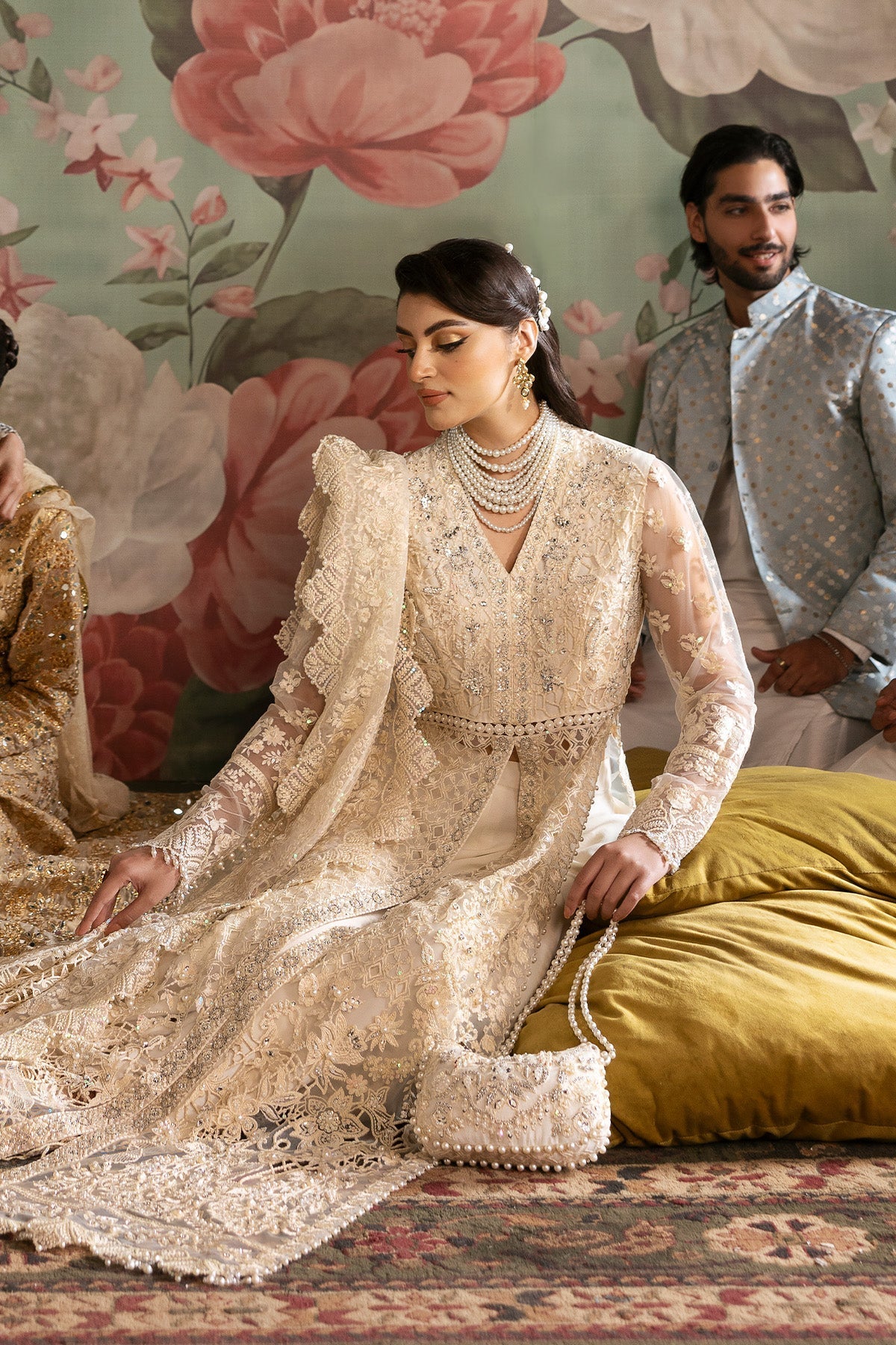 Jashn By Imrozia Serene Unstitched 3 Piece Bridal Collection'2025-SB-35 Parnoor