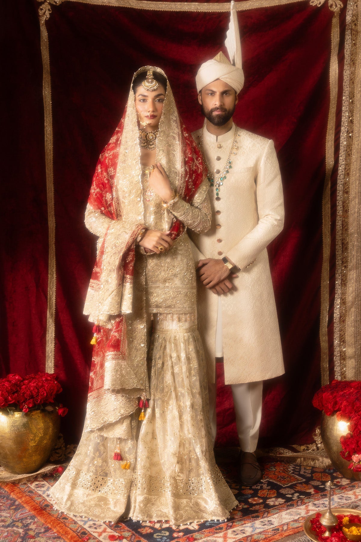 Jashn By Imrozia Serene Unstitched 3 Piece Bridal Collection'2025-SB-38 Pemaan