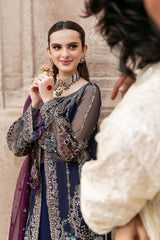 Mehfil Shagna by Ramsha Unstitched 3 Piece Festive Formals Suit-SF-09-Neel
