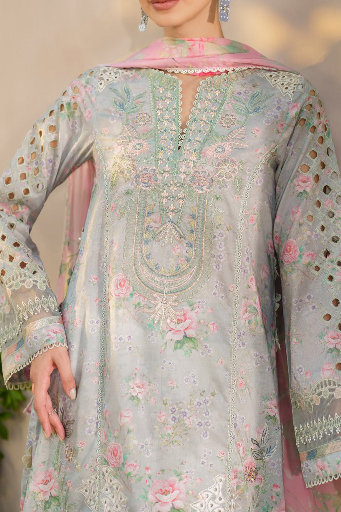 Iznik Unstitched 3 Piece Festive Embroidered Lawn Collection'2024-SFL-07