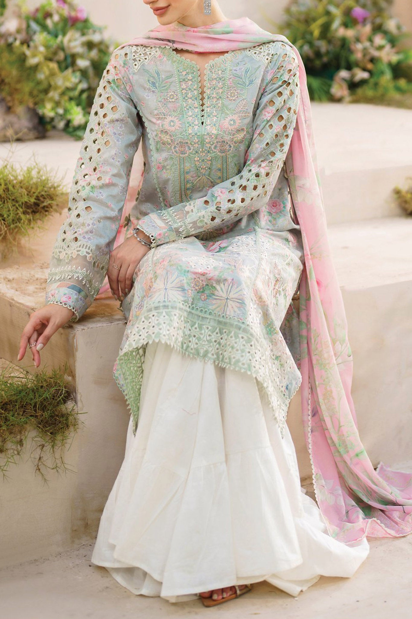 Iznik Unstitched 3 Piece Festive Embroidered Lawn Collection'2024-SFL-07