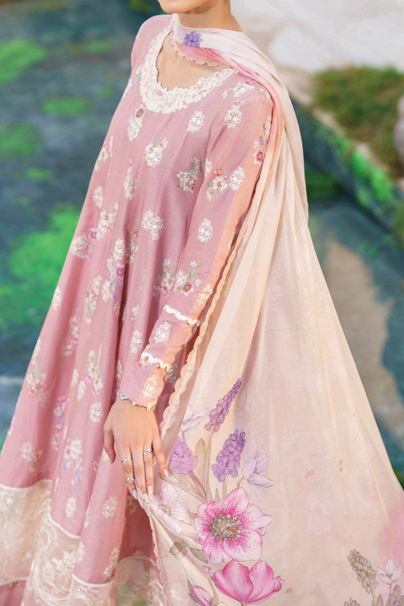 Iznik Unstitched 3 Piece Festive Embroidered Lawn Collection'2024-SFL-08
