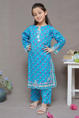 Shanzey Stitched 2 Piece Embroidered Cutwork Kids Suit-SHK-1924