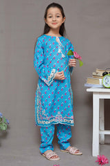 Shanzey Stitched 2 Piece Embroidered Cutwork Kids Suit-SHK-1924