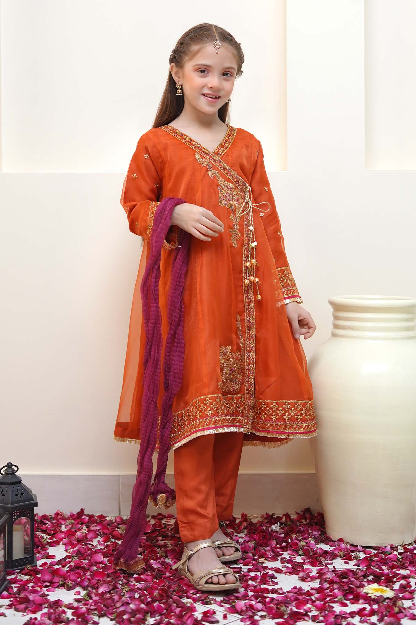 Shanzey Stitched 3 Piece Festive Angrakha Edit Collection'2024-SHK-2203