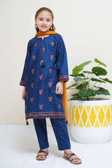 Shanzey Stitched 3 Piece Festive Emb Cotton Vol-02 Suit-SHK-2511