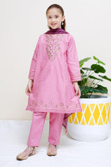 Shanzey Stitched 3 Piece Festive Emb Cotton Vol-02 Suit-SHK-2513