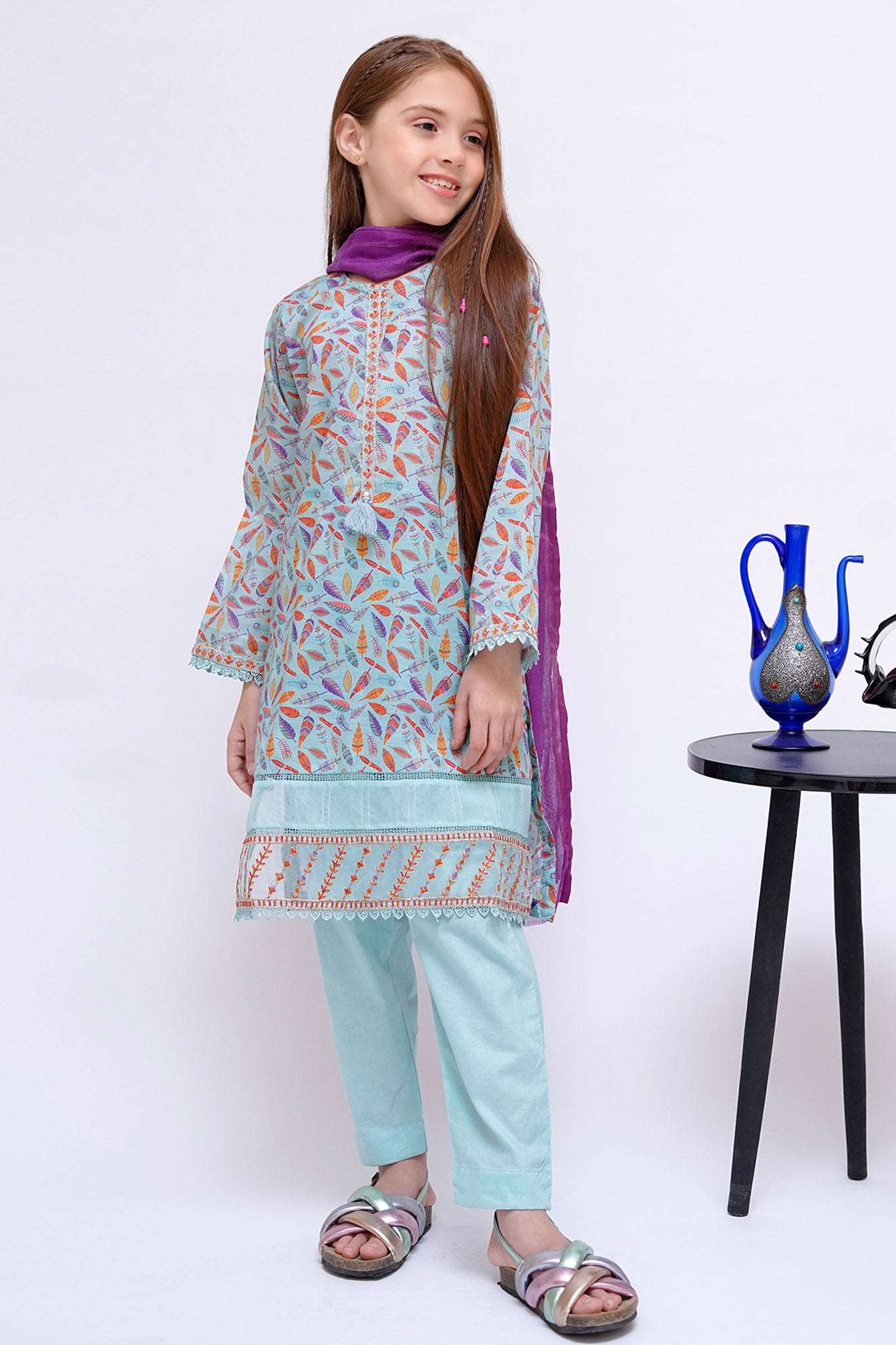 Shanzey Stitched 3 Piece Mid Summer Emb Lawn Collection'2024-SHK-2805
