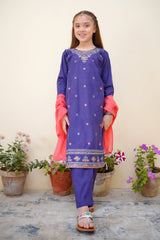 Bahar E Eid by Shanzey Stitched 3 Piece Festive Emb Cotton Collection-SHK-3626