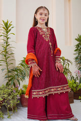 Shanzey Stitched 3 Piece Meethi Eid Formal Edit 1 Suit-SHK-3801-Maroon