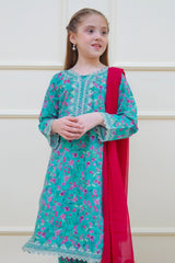 Twinkle Stitches By Shanzey Stitched 3 Piece Emb Lawn Suit-SHK-4412