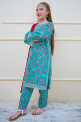 Twinkle Stitches By Shanzey Stitched 3 Piece Emb Lawn Suit-SHK-4412