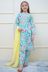 Twinkle Stitches By Shanzey Stitched 3 Piece Emb Lawn Suit-SHK-4414