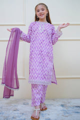 Twinkle Stitches By Shanzey Stitched 3 Piece Emb Lawn Suit-SHK-4416